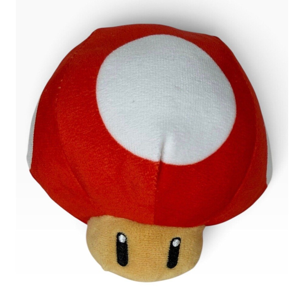 Super Mario Red Mushroom Stuffed Plush Toy 6" Nintendo Cut Tags